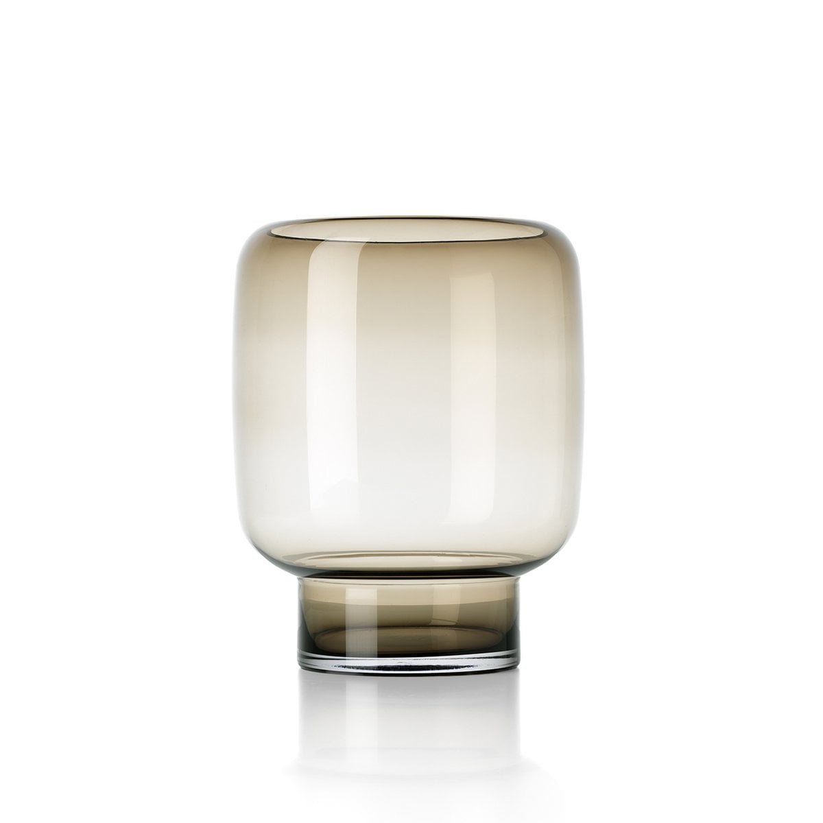 Die Smoky Cube Vase – Braun – L - Pimis Living