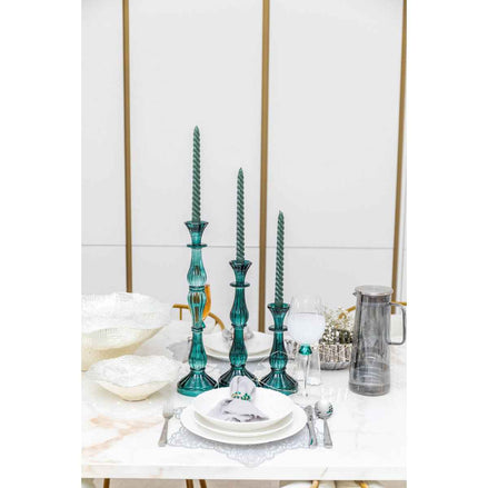 Türkis Candlestick Großes Modell H41CM AULICA
