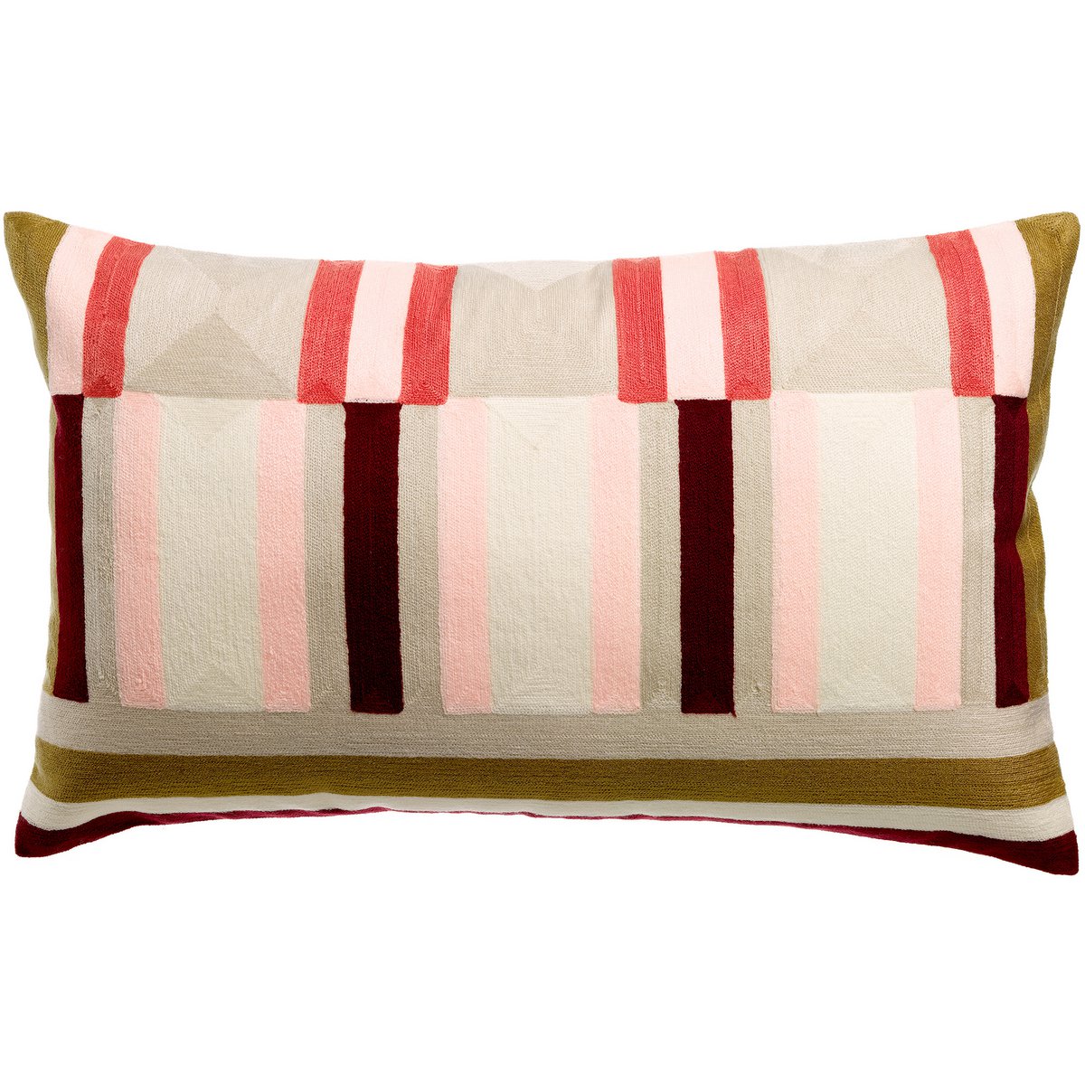 Coussin brodé Jason Mousse 40 x 65 - Pimis Living