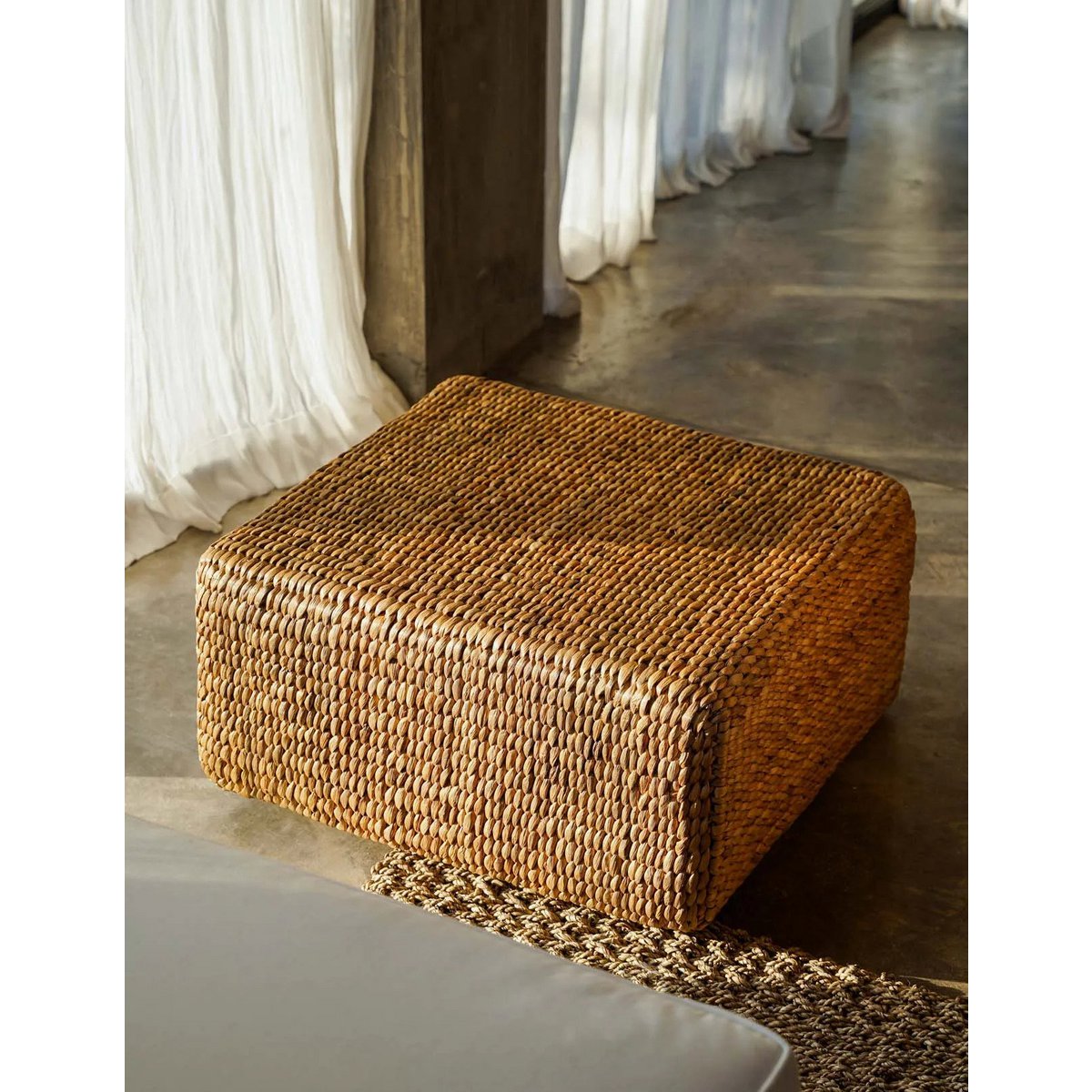 The Hyacinth Pouffe Square - Natur - M - Pimis Living