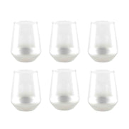 Glühen Silberwassergläser - Set von 6 AULICA