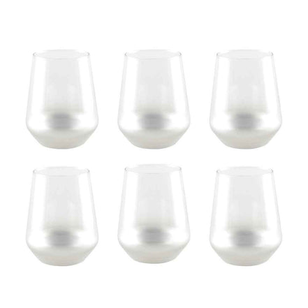 Glühen Silberwassergläser - Set von 6 AULICA
