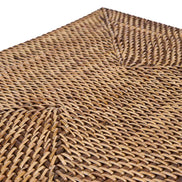Das rechteckige Tischset im Kolonialstil – Naturbraun Bazar Bizar Living