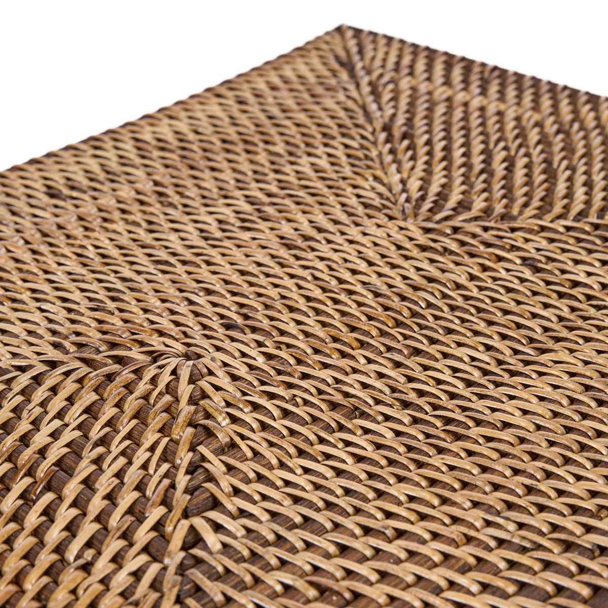 Das rechteckige Tischset im Kolonialstil – Naturbraun Bazar Bizar Living