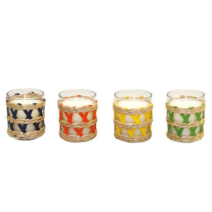 4 -Colored Sage Sage Candles - Los 4 - Pimis Living
