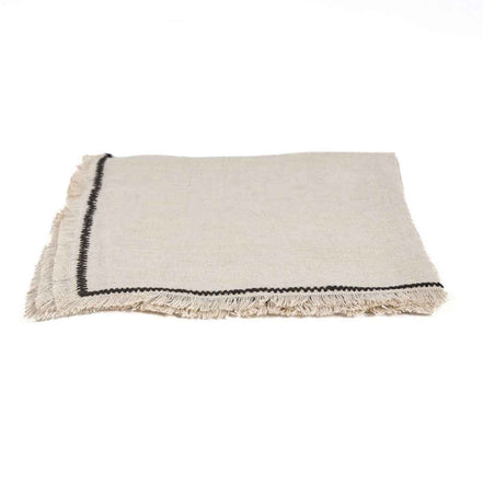 Die Toskana-Serviette – Naturschwarz – 45 x 45 Bazar Bizar Living