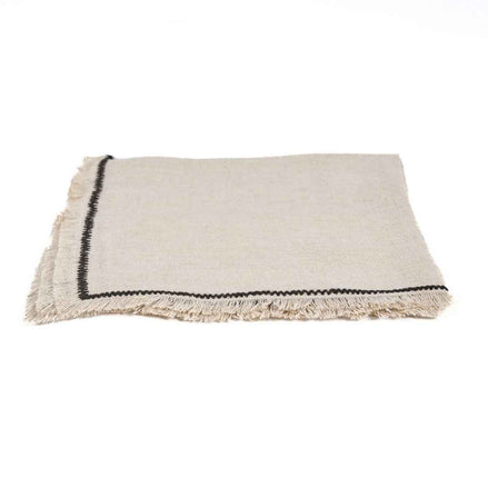Die Toskana-Serviette – Naturschwarz – 45 x 45 Bazar Bizar Living