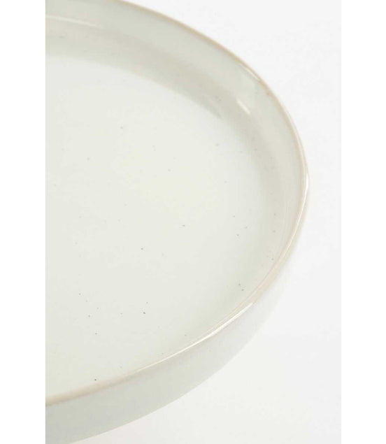 Racco Tortenständer – H11 x Ø28 cm – Steinzeug – gebrochenes Weiß
