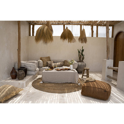 Die Leinentischdecke – Beige – 150 x 150 - Pimis Living