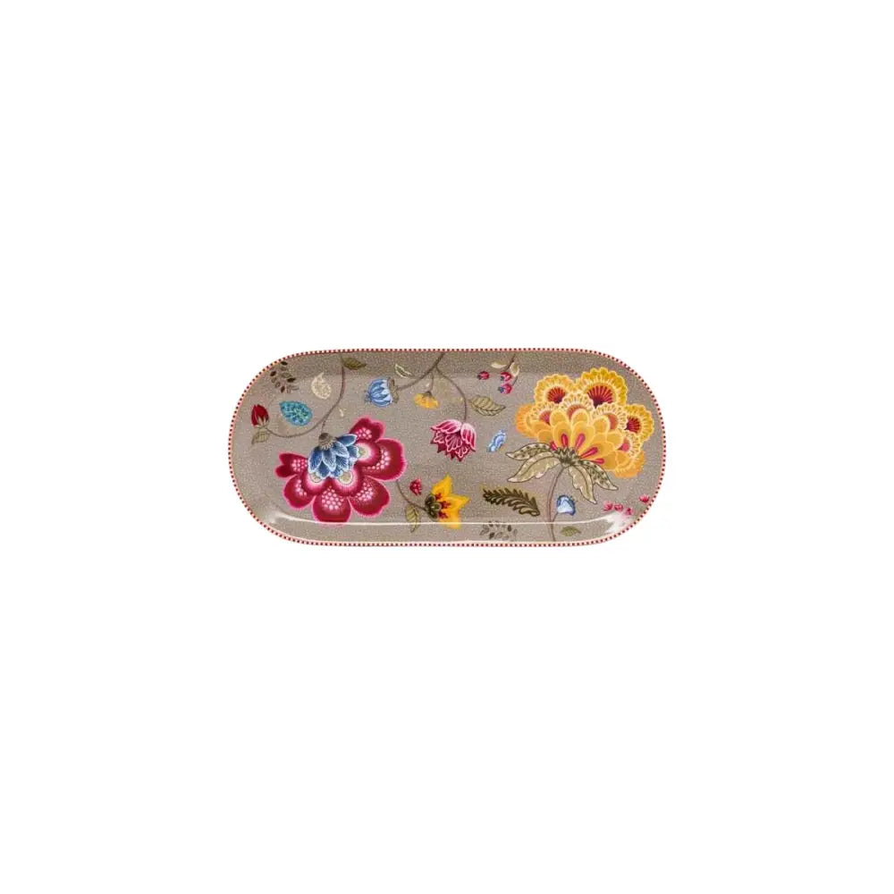 Cake Tray Blooming Tales Fantasy Khaki 33.3x15.5cm