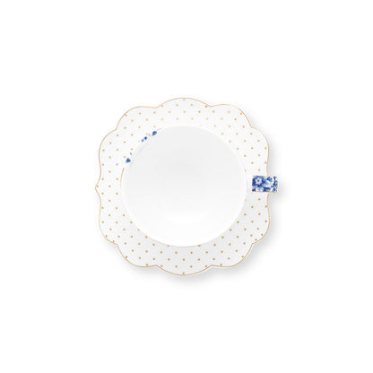 Set/2 Espresso Cups & Saucers Royal White - Pimis Living