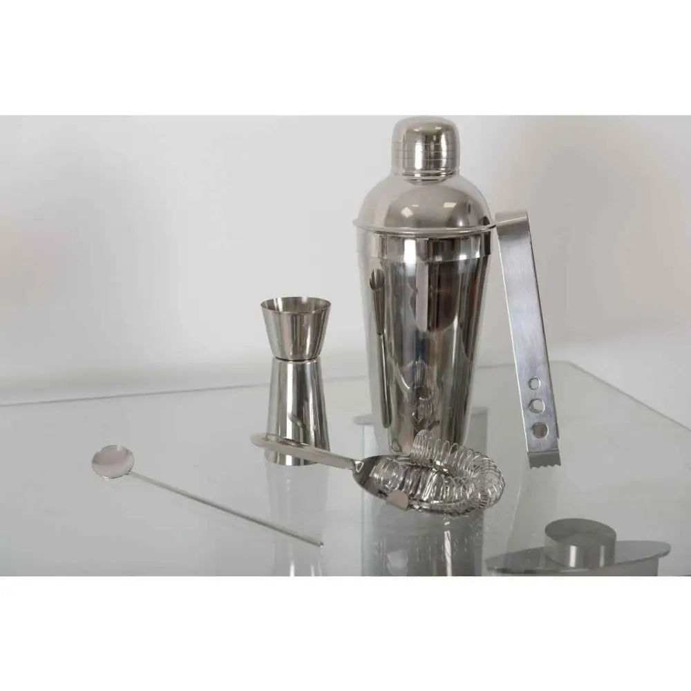 Cocktailshaker-Set 550 ml, 5-teilig, silberfarben