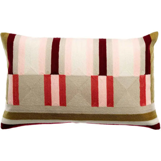 Coussin brodé Jason Mousse 30 x 50
