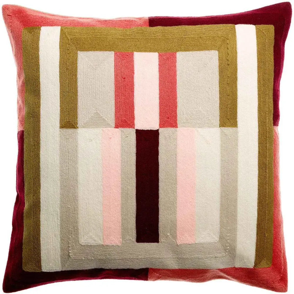 Coussin brodé Jason Mousse 45 x 45