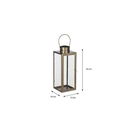 Arzilla Lantern – L14 x W13 x H35 cm – Gold