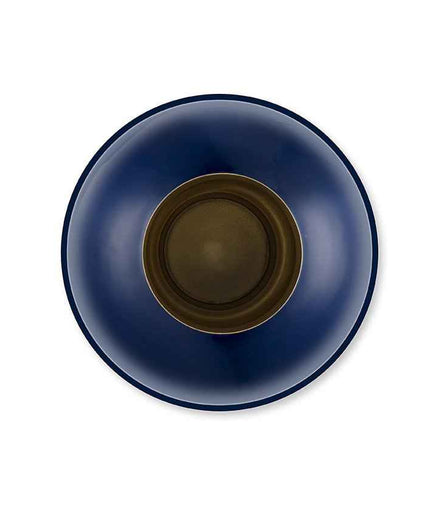 Vase aus Metall, groß, Königsblau, 31,5 x 42 cm