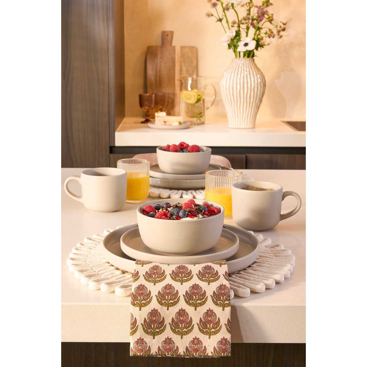Ozi Descrises Set 4 people - Stone good - Taupe