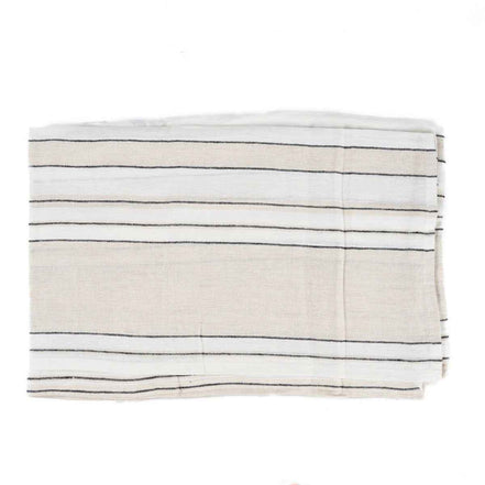 Die Provence-Tischdecke – Naturschwarzweiß – 150 x 250 Bazar Bizar Living