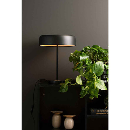 Tischlampe Goldscheibe