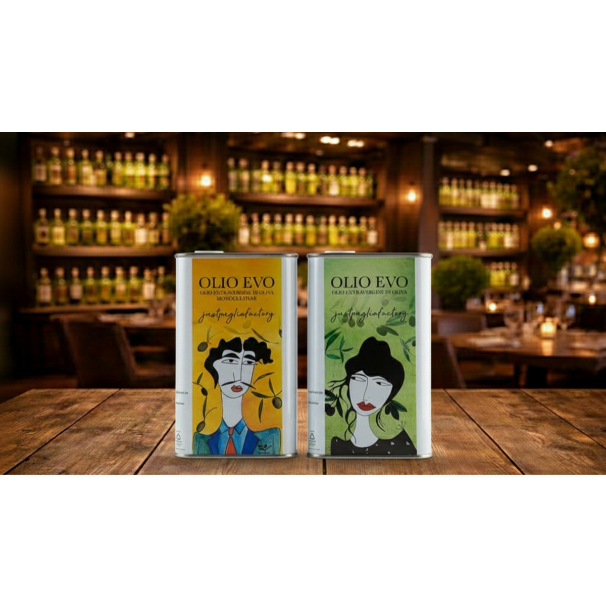 JUST PUGLIA FACTORY EVO Monocultivar & Blend Art Collection – Dose 500 ml (2er-Pack) - Pimis Living