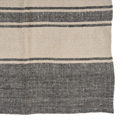 Das Linen Smudge Küchentuch – Naturschwarz – 50 x 70 - Pimis Living