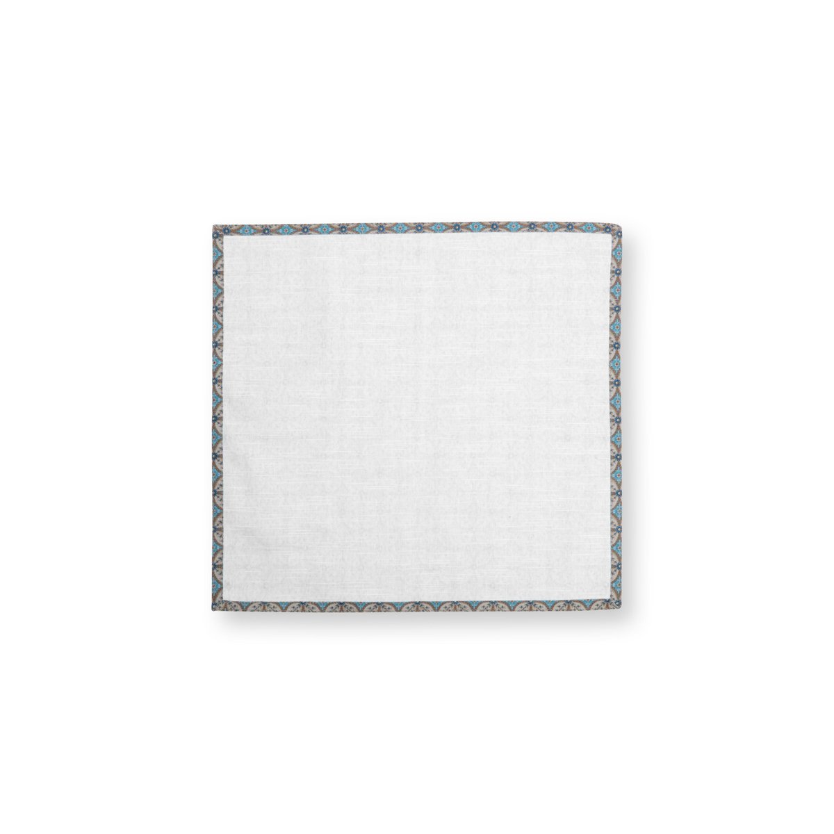 Set/4 Napkins Blooming Tales Bustani Khaki-Blue 40x40cm - Pimis Living