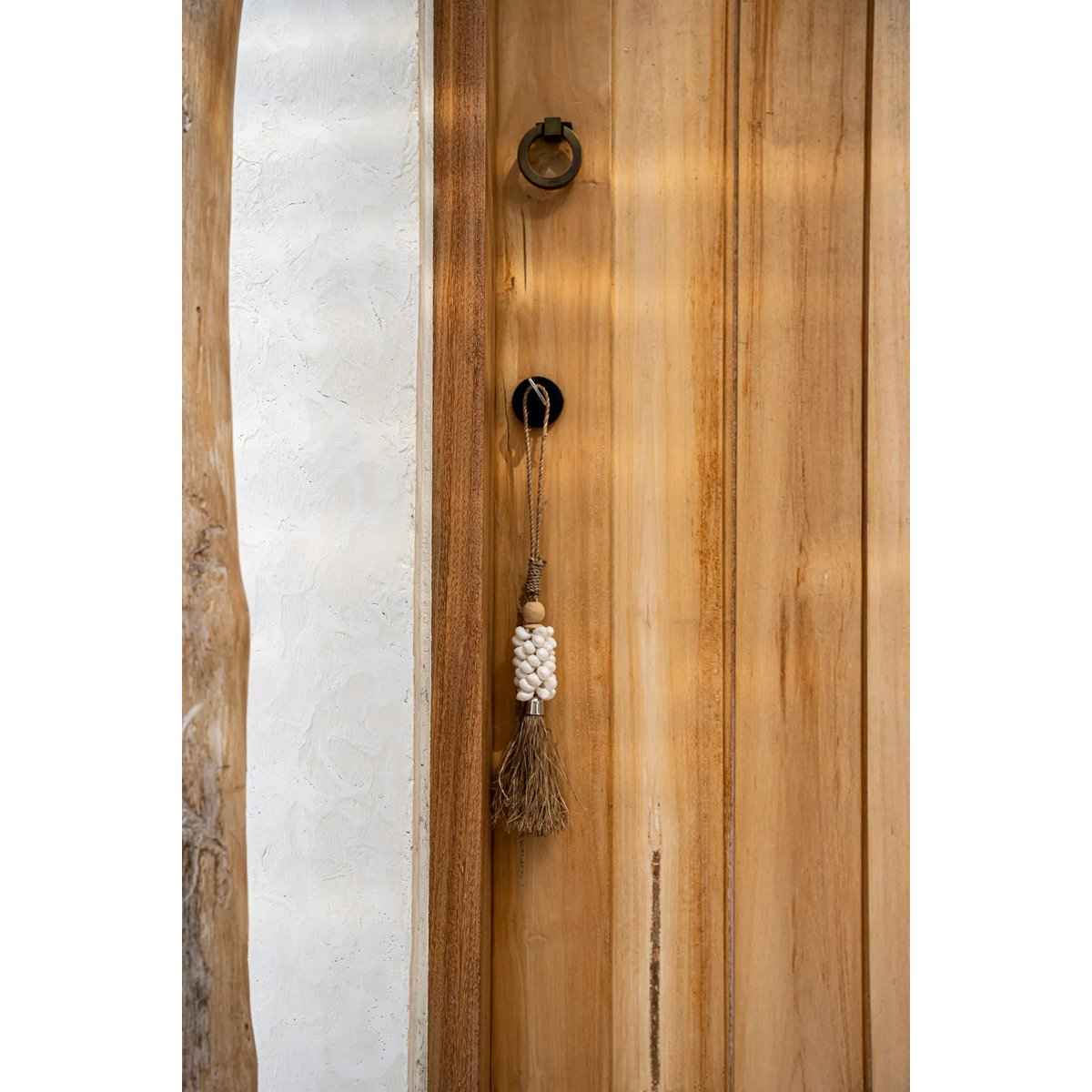 Die Kauri und Raffia Quaste - Natürlich Bazar Bizar Living