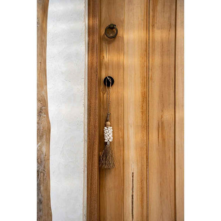 Die Kauri und Raffia Quaste - Natürlich Bazar Bizar Living