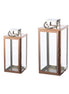 Set of 2 lanterns Galano rose gold H. 38 cm, VE 1