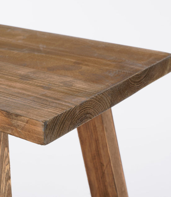 Bold Holzbank – L80 x B37 x H44 cm – recyceltes Holz – Braun