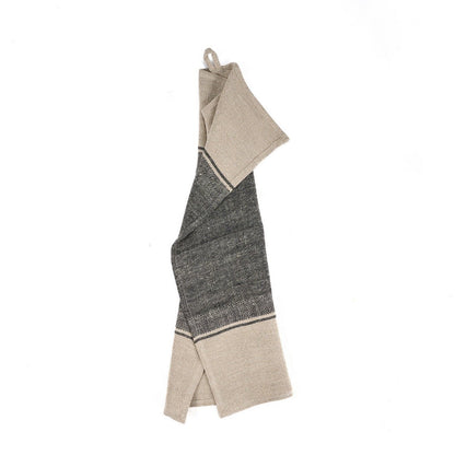The Linen Moody Küchentuch – Naturschwarz – 50 x 70 - Pimis Living
