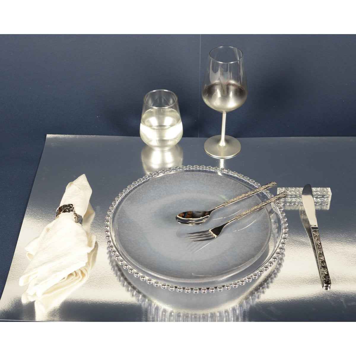 Glühen Silberwassergläser - Set von 6 AULICA