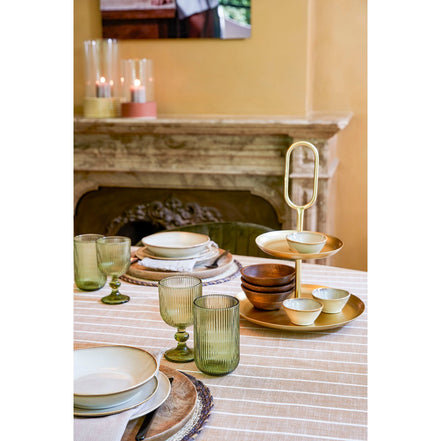Rama Etagere 2 Ebenen – L28 x B28 x H36 cm – Metall – Gold