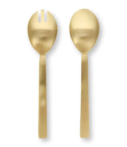 Set/2 Salatbesteck, emailliert, Beerenblau, 25 cm