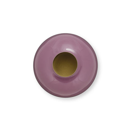 Vase metal purple 23cm
