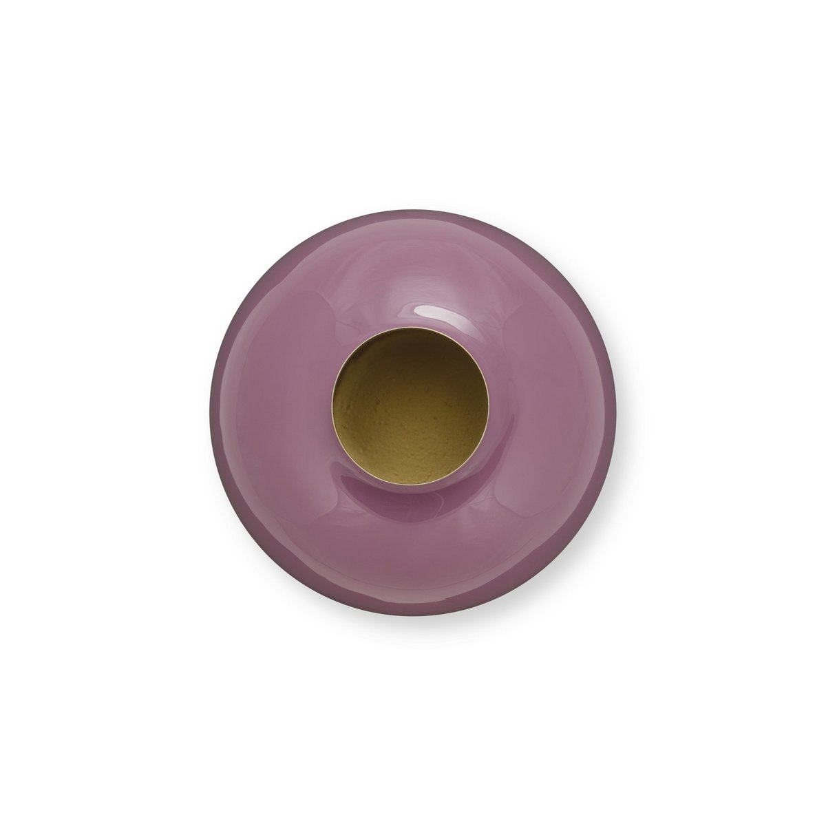 Vase metal purple 23cm