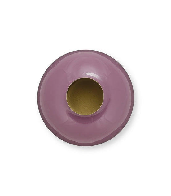 Vase metal purple 23cm