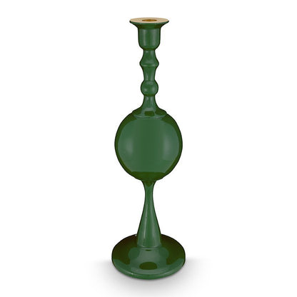 Candle Holder Metal Sphere Medium Green 37cm - Pimis Living