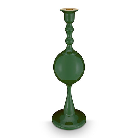 Candle Holder Metal Sphere Medium Green 37cm - Pimis Living