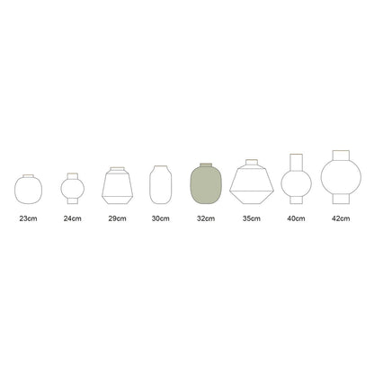Vase Metal Khaki 32cm - Pimis Living