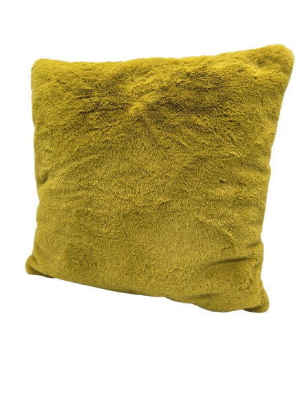 Dekokissen Coussin Douceur in Senfgelb 45x45 cm mit Füllung