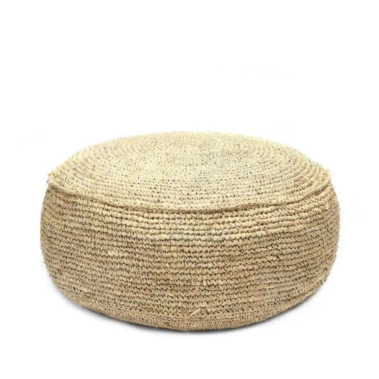 Der Raffia Flores Pouffe - Natürlich