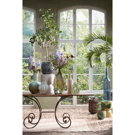 Jarrón Altea – Alto 28 x Ø 25 cm – Cerámica – Blanco roto