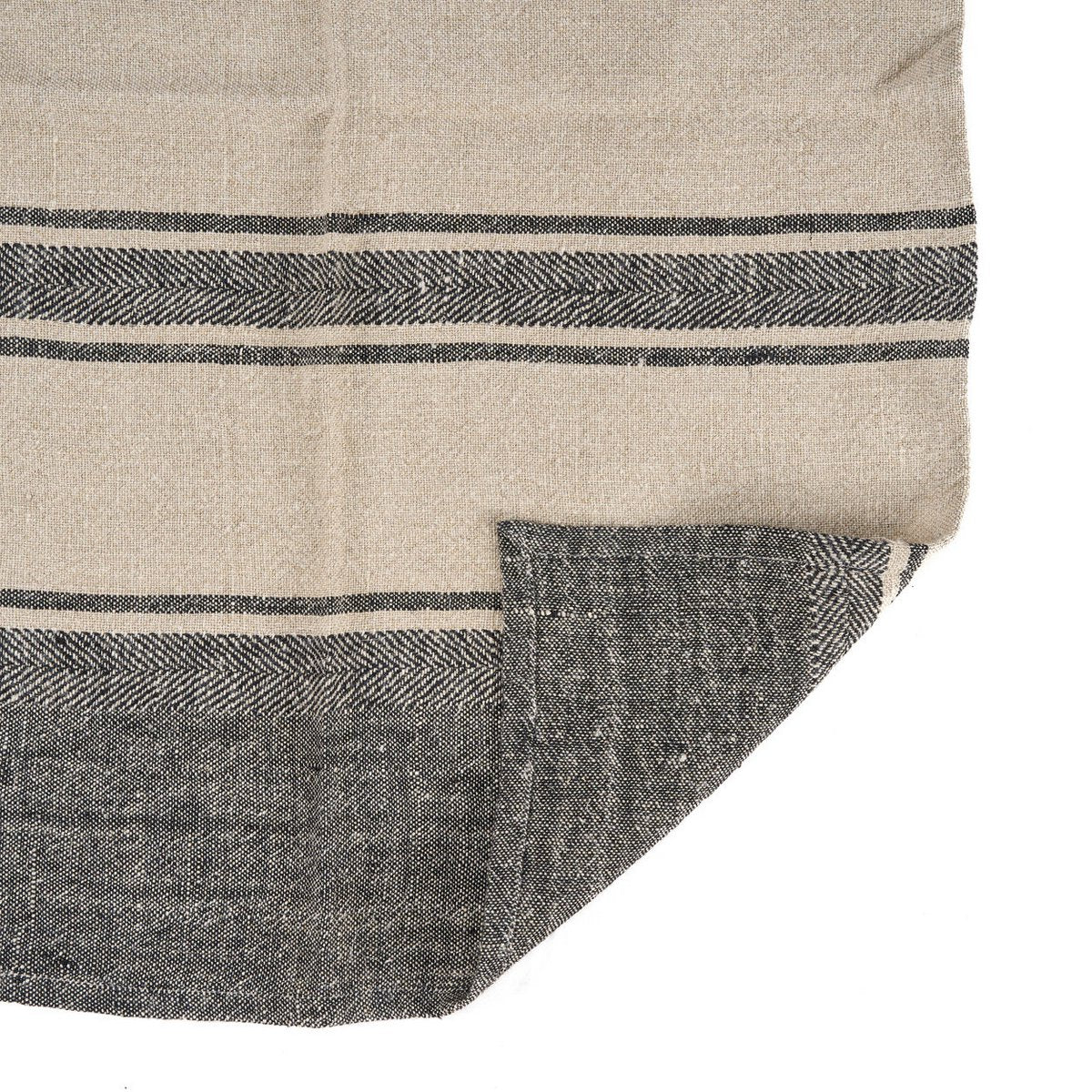 Das Linen Smudge Küchentuch – Naturschwarz – 50 x 70 - Pimis Living