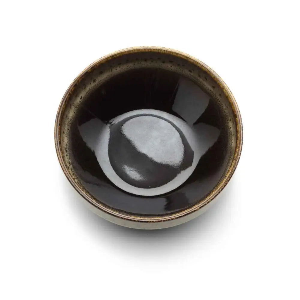 Die Kyoto Low Bowl – Dunkelbrauner Schlamm – M