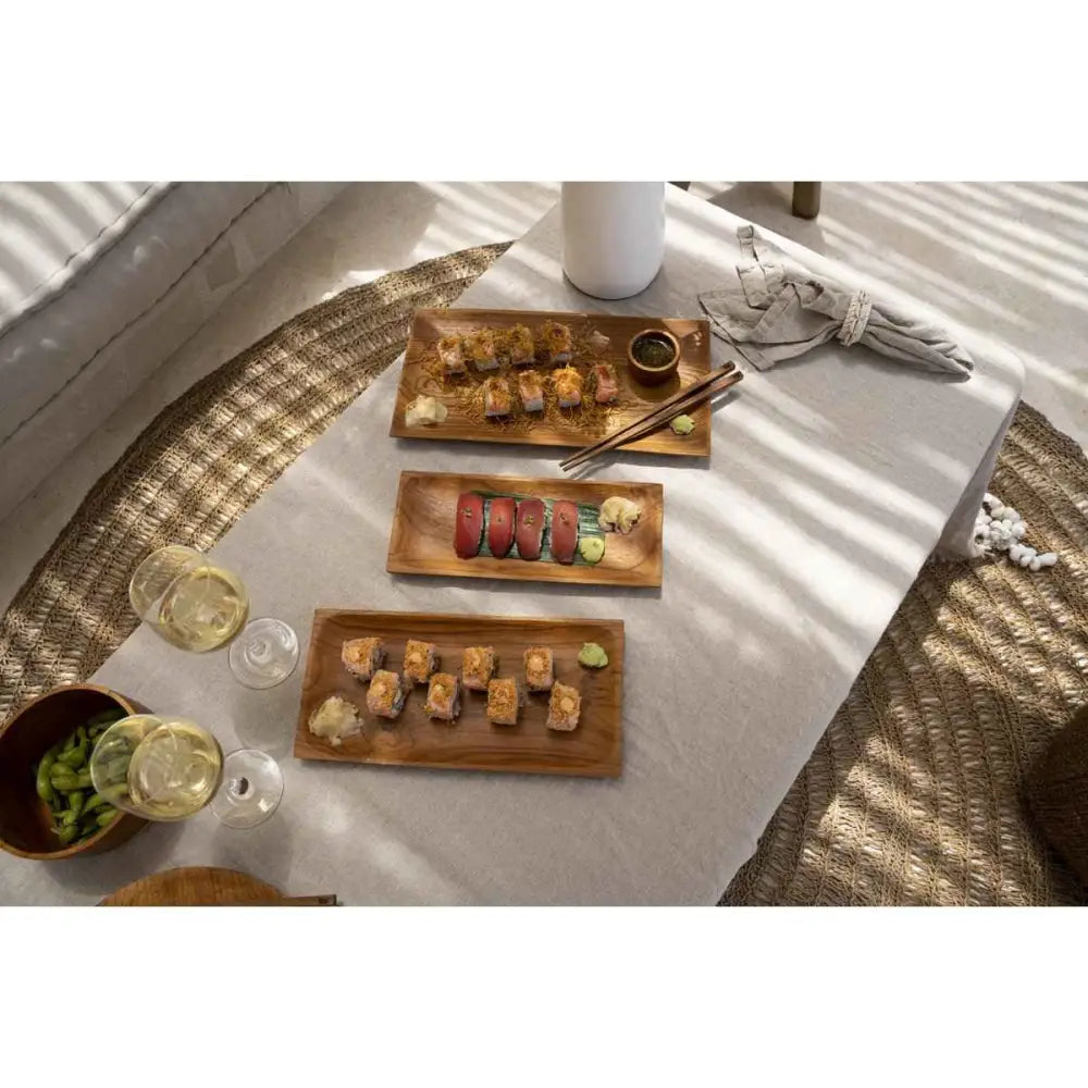 Die Leinentischdecke – Beige – 150 x 150