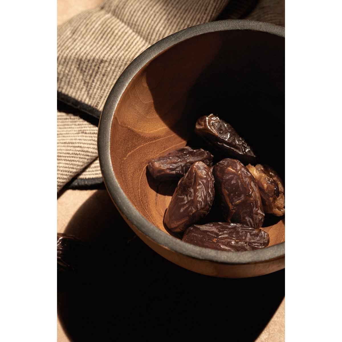 The Code Leinenserviette – Naturschwarz – 45 x 45 Bazar Bizar Living