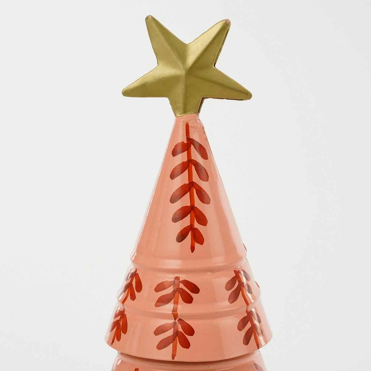 Dekoration Weihnachtsbaum - H40 x Ø13 cm - Eisen - Pink
