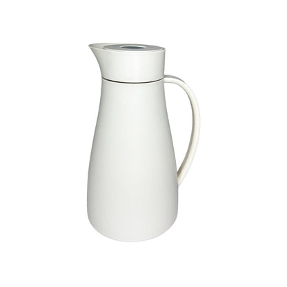 Weiße isolierte Kaffeemaschine 1l
