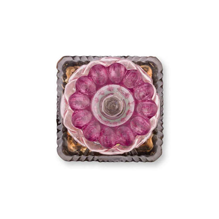 Candle Holder Glass Beads Lilac 23.5cm Pip Studio - German and Austrian markets only